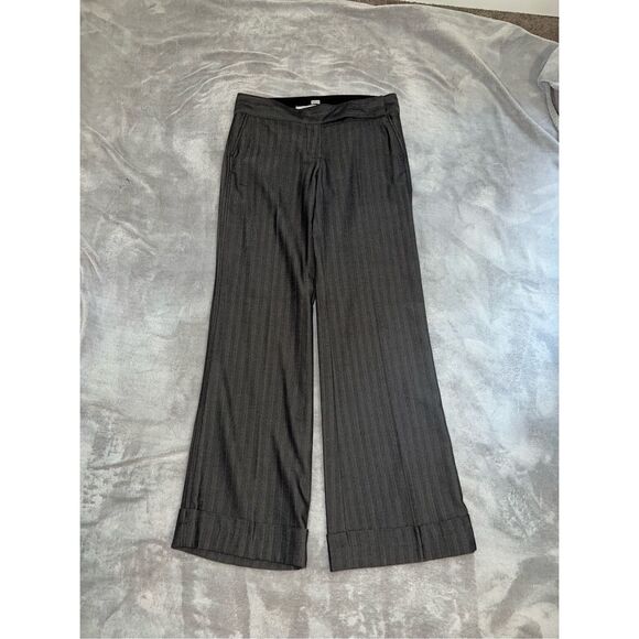 Vintage PinStriped low rise Flare Y2K Pants 4 - Picture 1 of 9